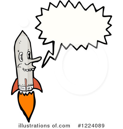 Royalty-Free (RF) Rocket Clipart Illustration by lineartestpilot - Stock Sample #1224089