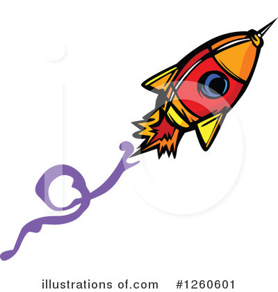 Royalty-Free (RF) Rocket Clipart Illustration by Chromaco - Stock Sample #1260601