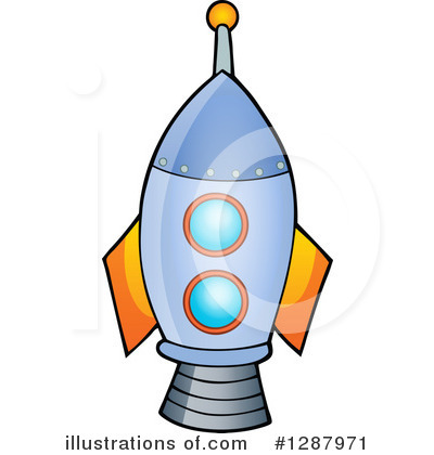 Royalty-Free (RF) Rocket Clipart Illustration by visekart - Stock Sample #1287971