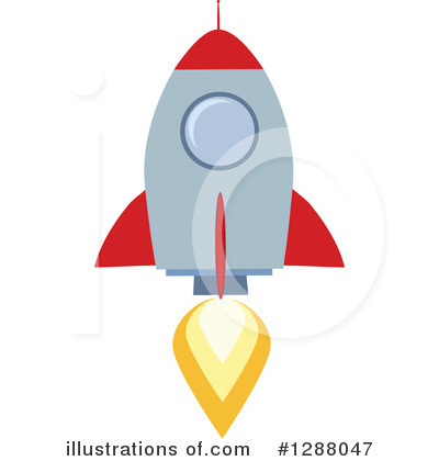Royalty-Free (RF) Rocket Clipart Illustration by Hit Toon - Stock Sample #1288047