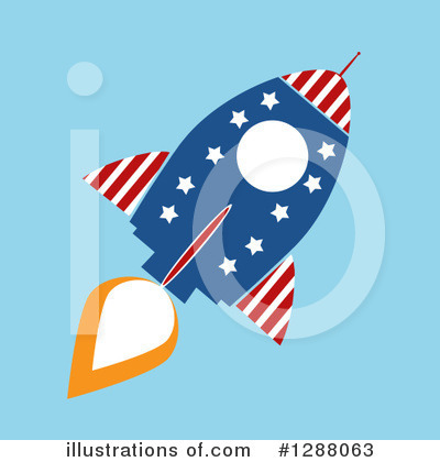 Royalty-Free (RF) Rocket Clipart Illustration by Hit Toon - Stock Sample #1288063