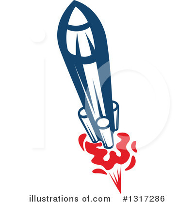 Royalty-Free (RF) Rocket Clipart Illustration by Vector Tradition SM - Stock Sample #1317286