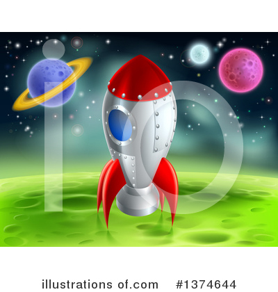 Rocketship Clipart #1374644 by AtStockIllustration