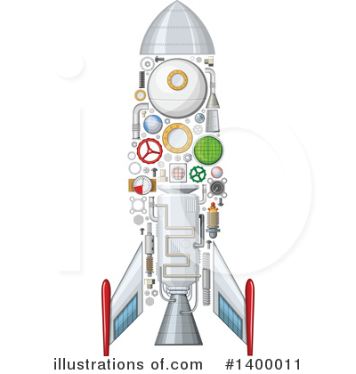 Rocket Clipart #1400011 by Vector Tradition SM
