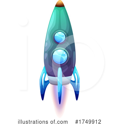 Royalty-Free (RF) Rocket Clipart Illustration by Vector Tradition SM - Stock Sample #1749912