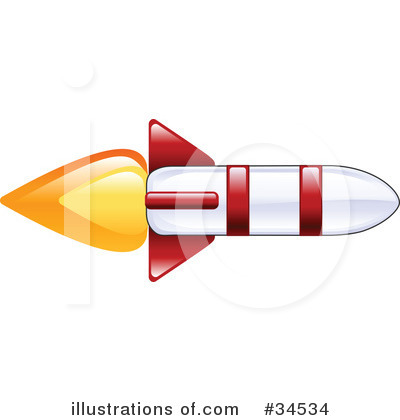 Royalty-Free (RF) Rocket Clipart Illustration by AtStockIllustration - Stock Sample #34534