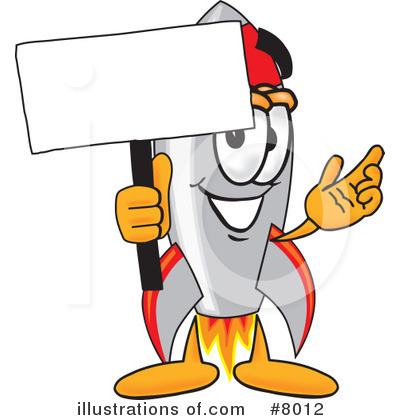 Rocket Mascot Clipart #8012 by Mascot Junction