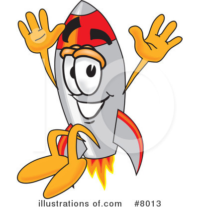 Rocket Character Clipart #8013 by Mascot Junction