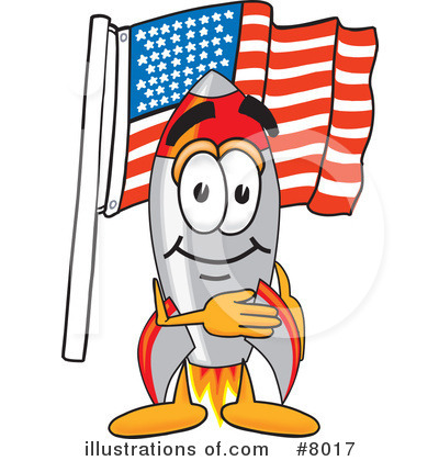 Rocket Character Clipart #8017 by Mascot Junction