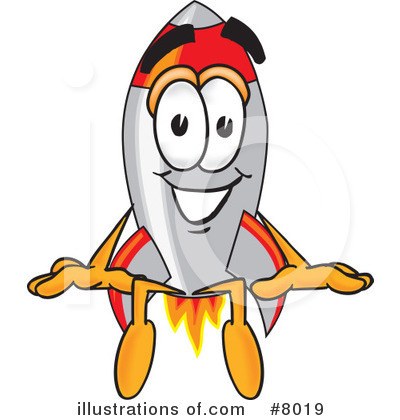 Rocket Mascot Clipart #8019 by Mascot Junction