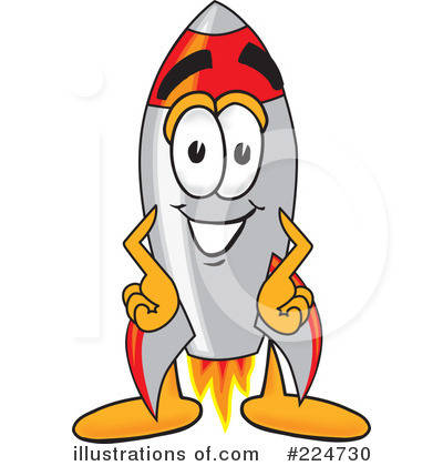 Rocket Clipart #224730 by Mascot Junction