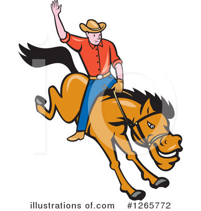 Royalty-Free (RF) Rodeo Clipart Illustration by patrimonio - Stock Sample #1265772