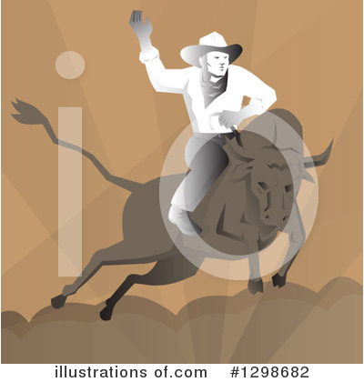 Royalty-Free (RF) Rodeo Clipart Illustration by patrimonio - Stock Sample #1298682