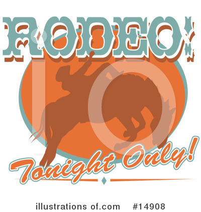 Royalty-Free (RF) Rodeo Clipart Illustration by Andy Nortnik - Stock Sample #14908