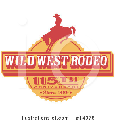 Royalty-Free (RF) Rodeo Clipart Illustration by Andy Nortnik - Stock Sample #14978
