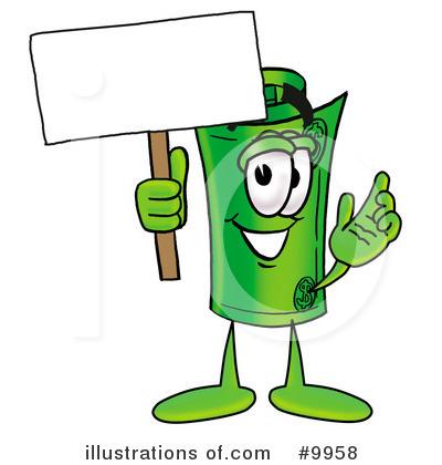 Rolled Money Clipart #9958 by Mascot Junction