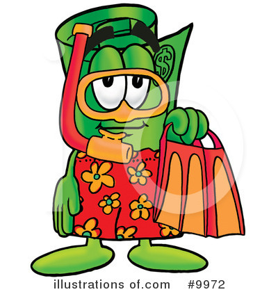 Royalty-Free (RF) Rolled Money Clipart Illustration by Mascot Junction - Stock Sample #9972