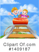 Roller Coaster Clipart #1409187 by AtStockIllustration