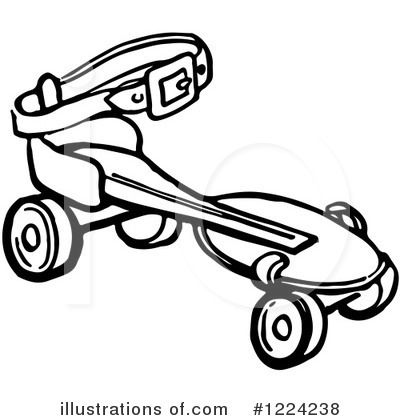 Roller Skating Clipart #1224238 by Picsburg