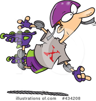 Roller Blading Clipart #434208 by toonaday