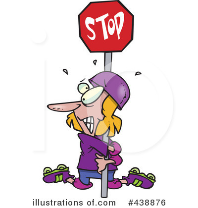 Rollerblading Clipart #438876 by toonaday