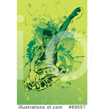 Royalty-Free (RF) Rollerblading Clipart Illustration by mayawizard101 - Stock Sample #89557