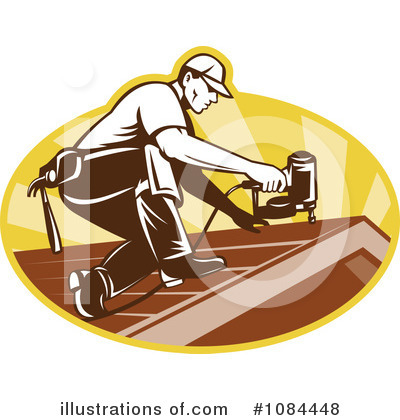 Royalty-Free (RF) Roofer Clipart Illustration by patrimonio - Stock Sample #1084448