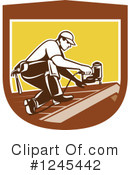 Roofer Clipart #1245442 by patrimonio
