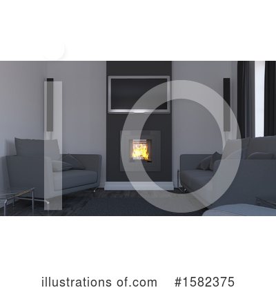 Fireplace Clipart #1582375 by KJ Pargeter
