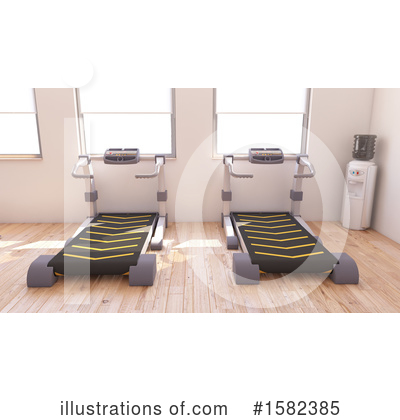 Treadmill Clipart #1582385 by KJ Pargeter
