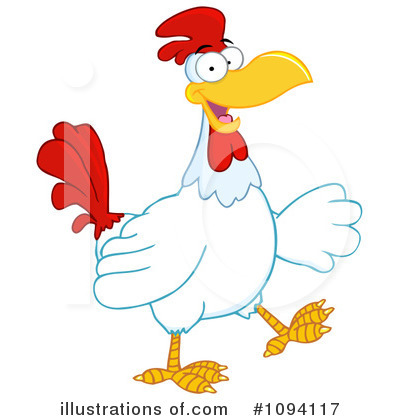 Royalty-Free (RF) Rooster Clipart Illustration by Hit Toon - Stock Sample #1094117
