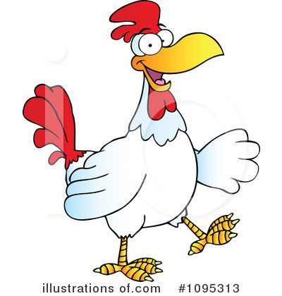 Royalty-Free (RF) Rooster Clipart Illustration by Hit Toon - Stock Sample #1095313