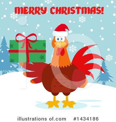 Royalty-Free (RF) Rooster Clipart Illustration by Hit Toon - Stock Sample #1434186