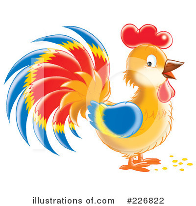 Royalty-Free (RF) Rooster Clipart Illustration by Alex Bannykh - Stock Sample #226822