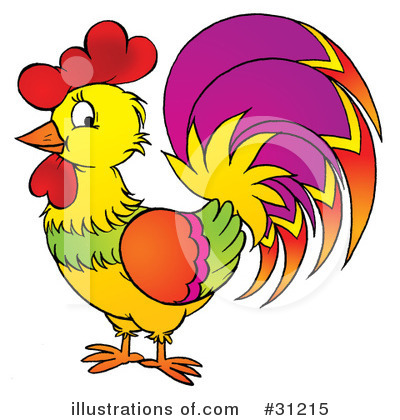 Rooster Clipart #31215 by Alex Bannykh