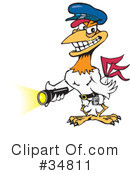 Rooster Clipart #34811 by Dennis Holmes Designs
