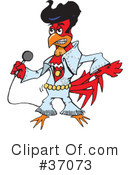 Rooster Clipart #37073 by Dennis Holmes Designs
