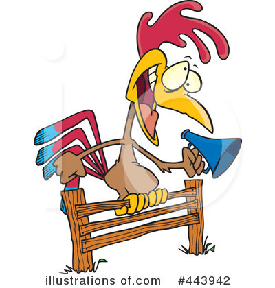 Rooster Clipart #443942 by toonaday