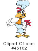 Rooster Clipart #45102 by Dennis Holmes Designs