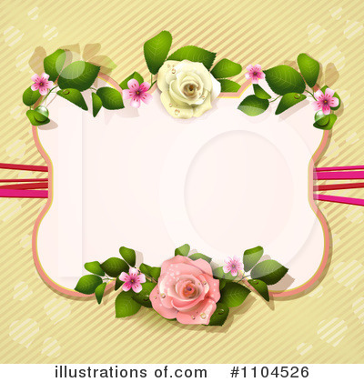 Royalty-Free (RF) Rose Background Clipart Illustration by merlinul - Stock Sample #1104526