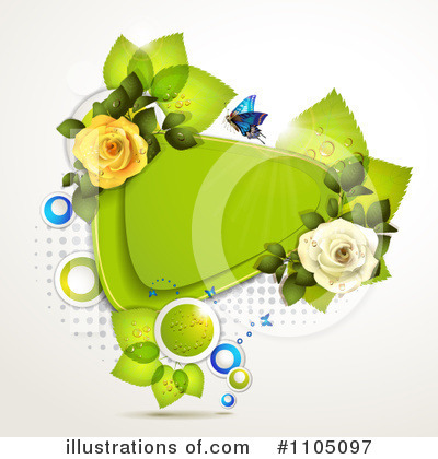 Royalty-Free (RF) Rose Background Clipart Illustration by merlinul - Stock Sample #1105097