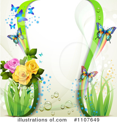 Floral Background Clipart #1107649 by merlinul