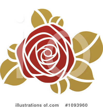 Red Rose Clipart #1093960 by elena