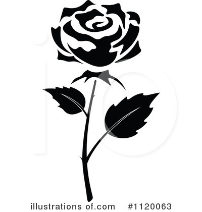 Royalty-Free (RF) Rose Clipart Illustration by Vector Tradition SM - Stock Sample #1120063
