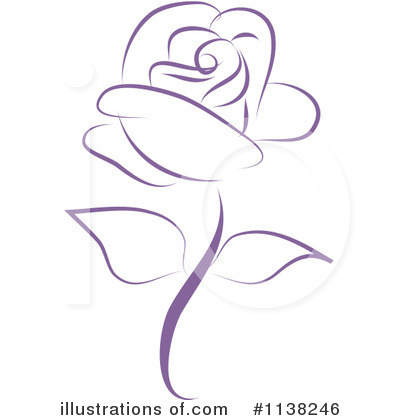 Royalty-Free (RF) Rose Clipart Illustration by Vitmary Rodriguez - Stock Sample #1138246