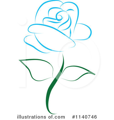 Royalty-Free (RF) Rose Clipart Illustration by Vitmary Rodriguez - Stock Sample #1140746