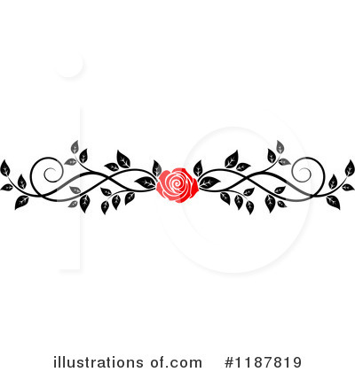 Red Rose Clipart #1187819 by Vector Tradition SM