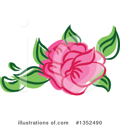 Royalty-Free (RF) Rose Clipart Illustration by BNP Design Studio - Stock Sample #1352490