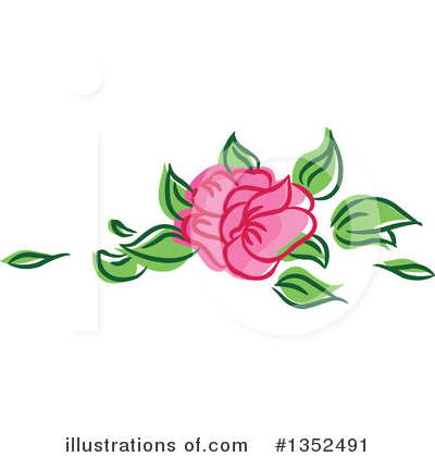 Royalty-Free (RF) Rose Clipart Illustration by BNP Design Studio - Stock Sample #1352491