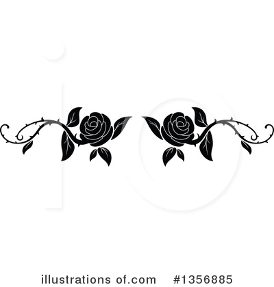 Royalty-Free (RF) Rose Clipart Illustration by Vector Tradition SM - Stock Sample #1356885